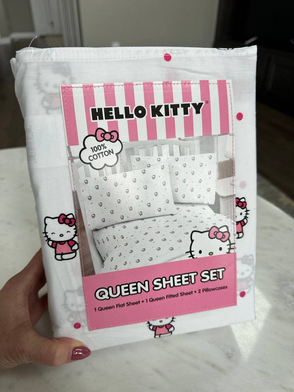 NWT Hello Kitty Queen Sheet Set - 100% Cotton ADORABLE! ❤️
