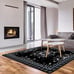 Sun and Moon Rug Boho Celestial Area Rugs for Bedroom Dorm Living Room Bohemian