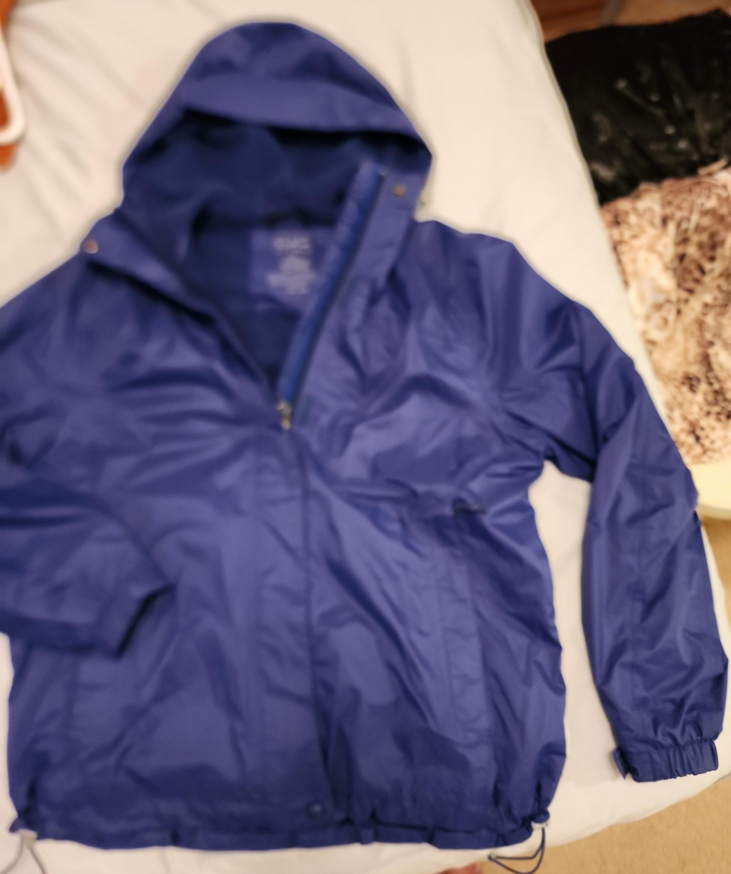 L.L Bean Wind Breaker/Rain Jacket fleece lined size Large