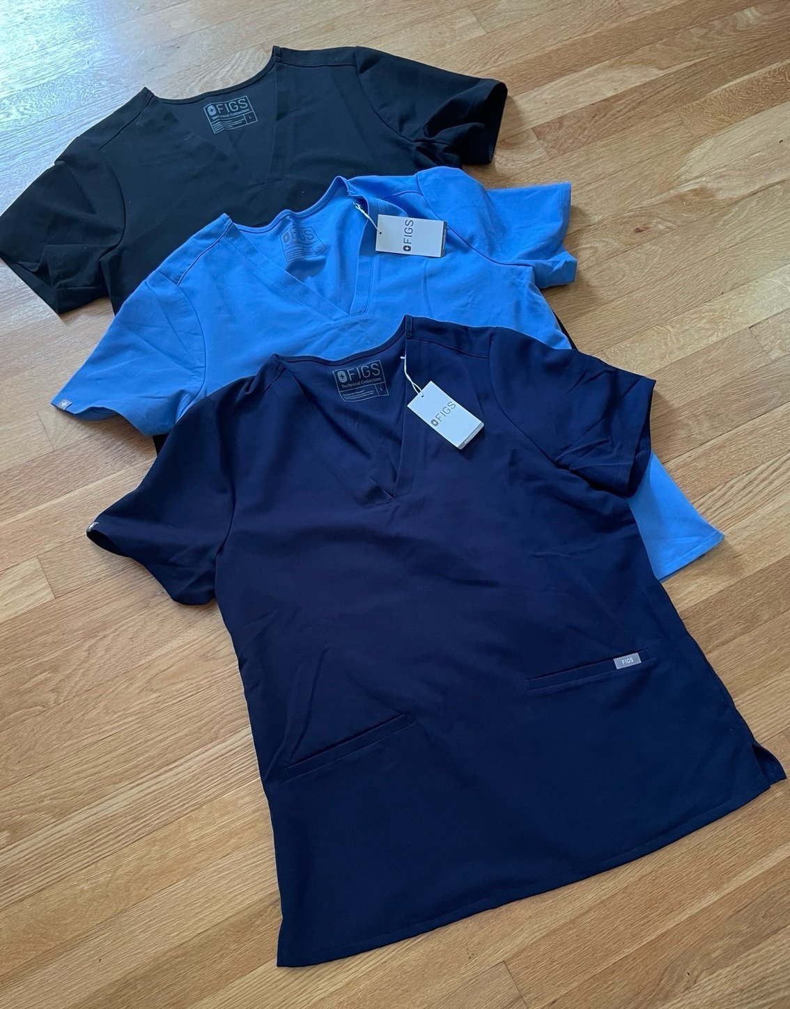 3 FIG Scrub Tops - New Never Worn with Tags
