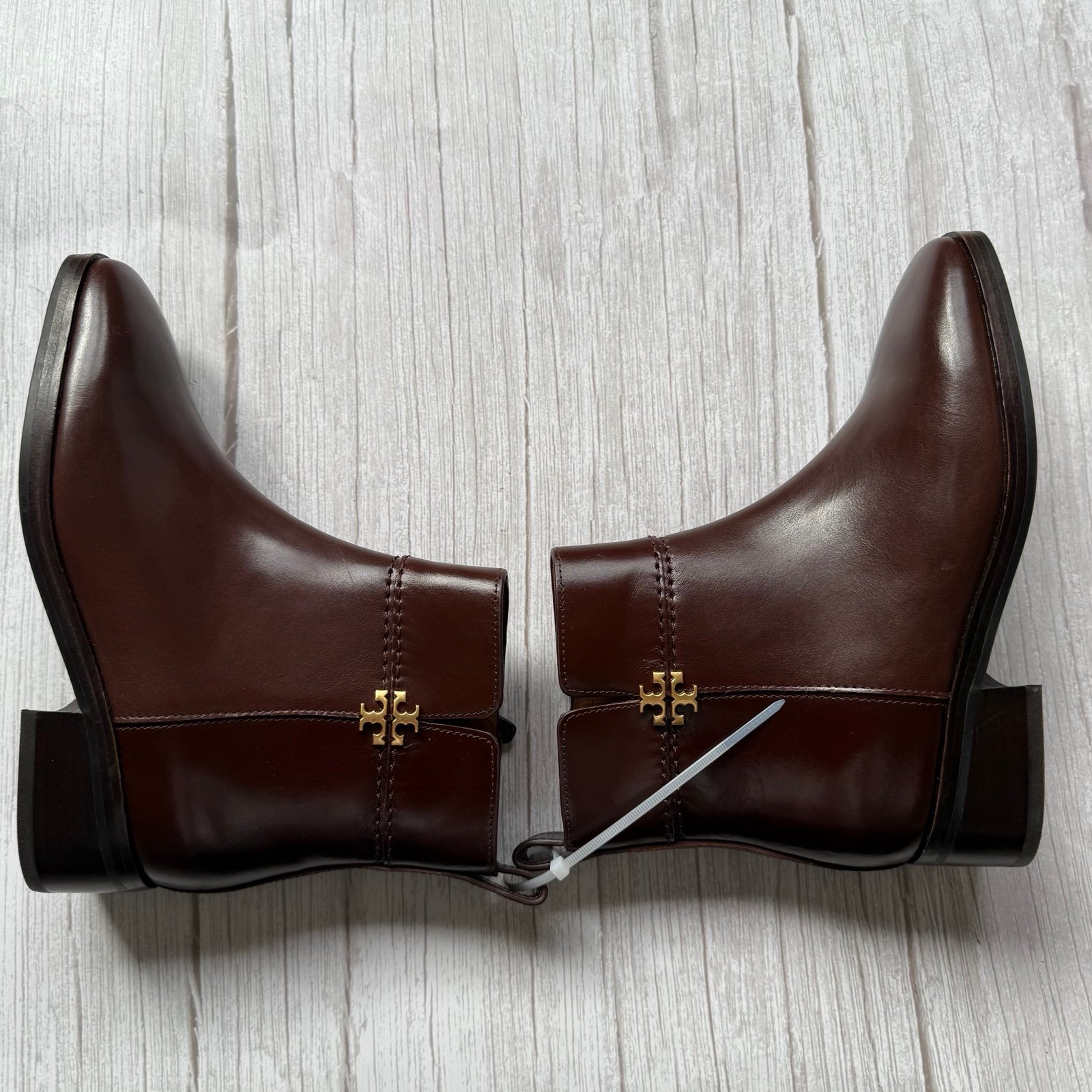 Tory Burch Women's Everly Flat Leather Ankle Boots Size 5