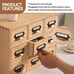 Wood Drawer Organizer Desktop Storage Cabinet Box Drawers for Home Office