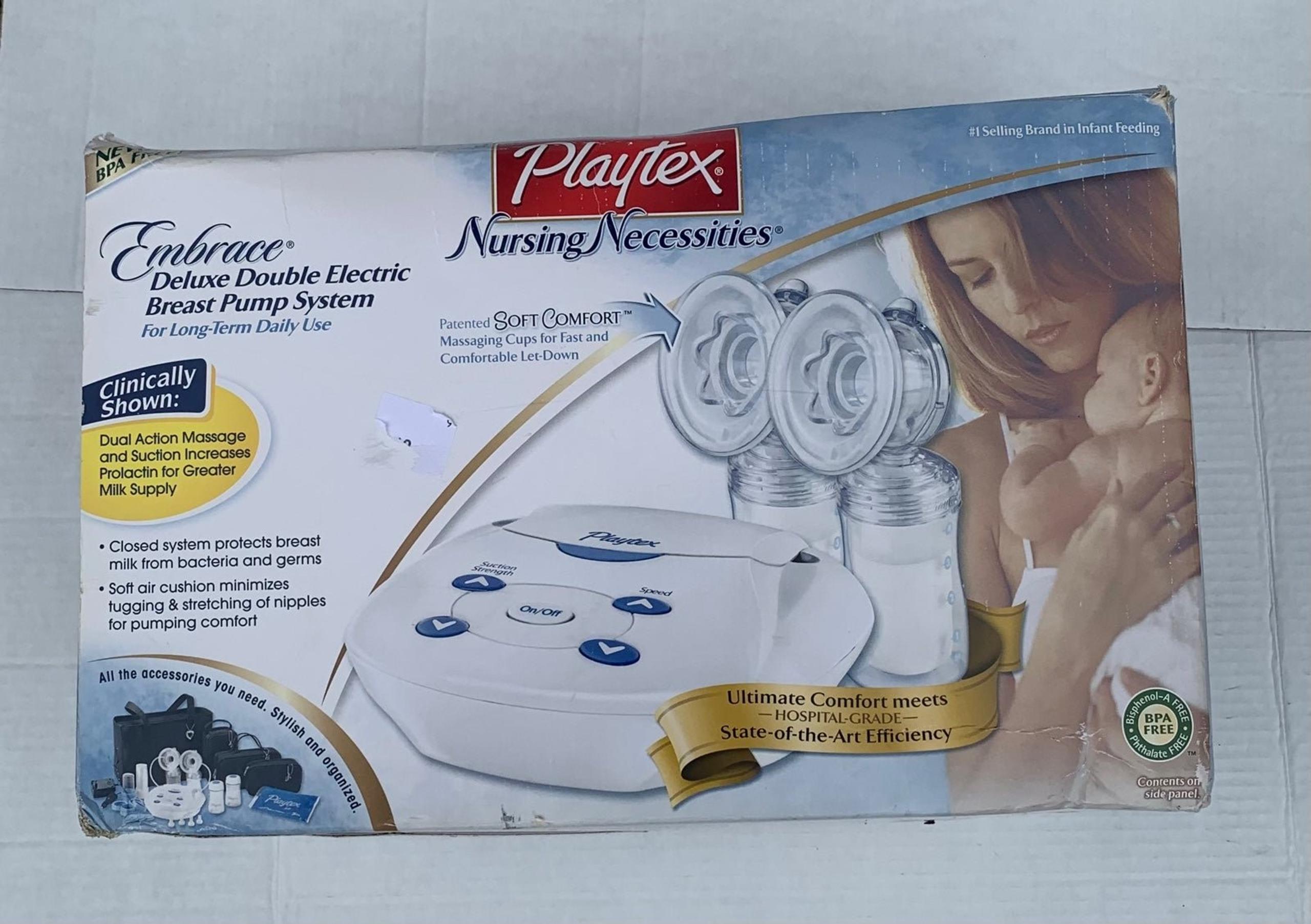 Platted Embrace Deluxe Double Electric Breast Pump System New In Box FREE SHIP