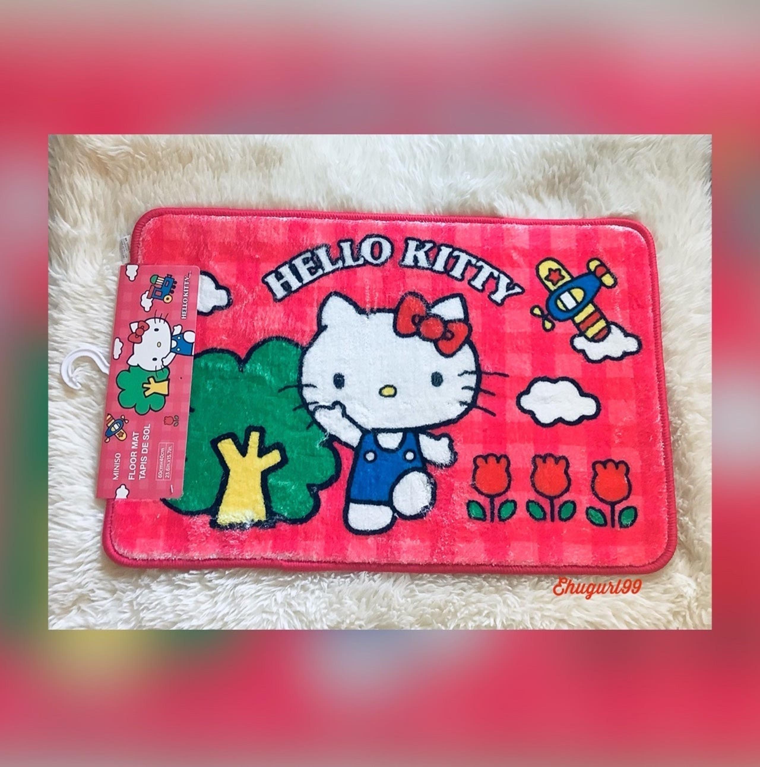 Sanrio Interesting Adventure Floor Mat (Hello Kitty) 60cm x40cm/23.6in.x15.7in.