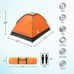 2-Person Camping Tent - Includes Rain Fly and Carrying Bag - Lightweight Compact