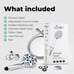 LOKBY High Pressure Shower Head with Handheld Spray - 8-Mode New In Box
