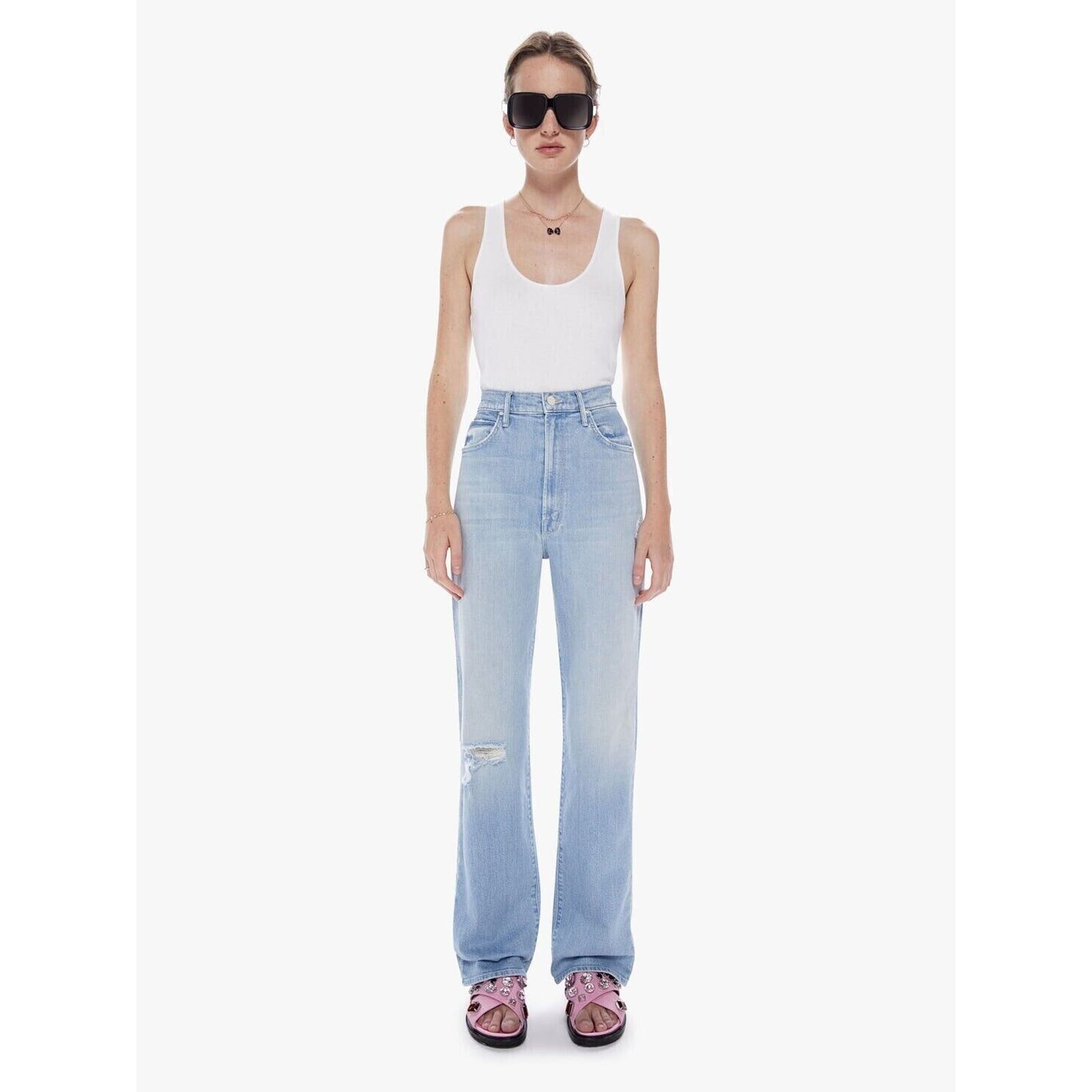 New Mother Denim High Waisted Tunnel Vision Sneak sippin' sweet tea sz 31 268