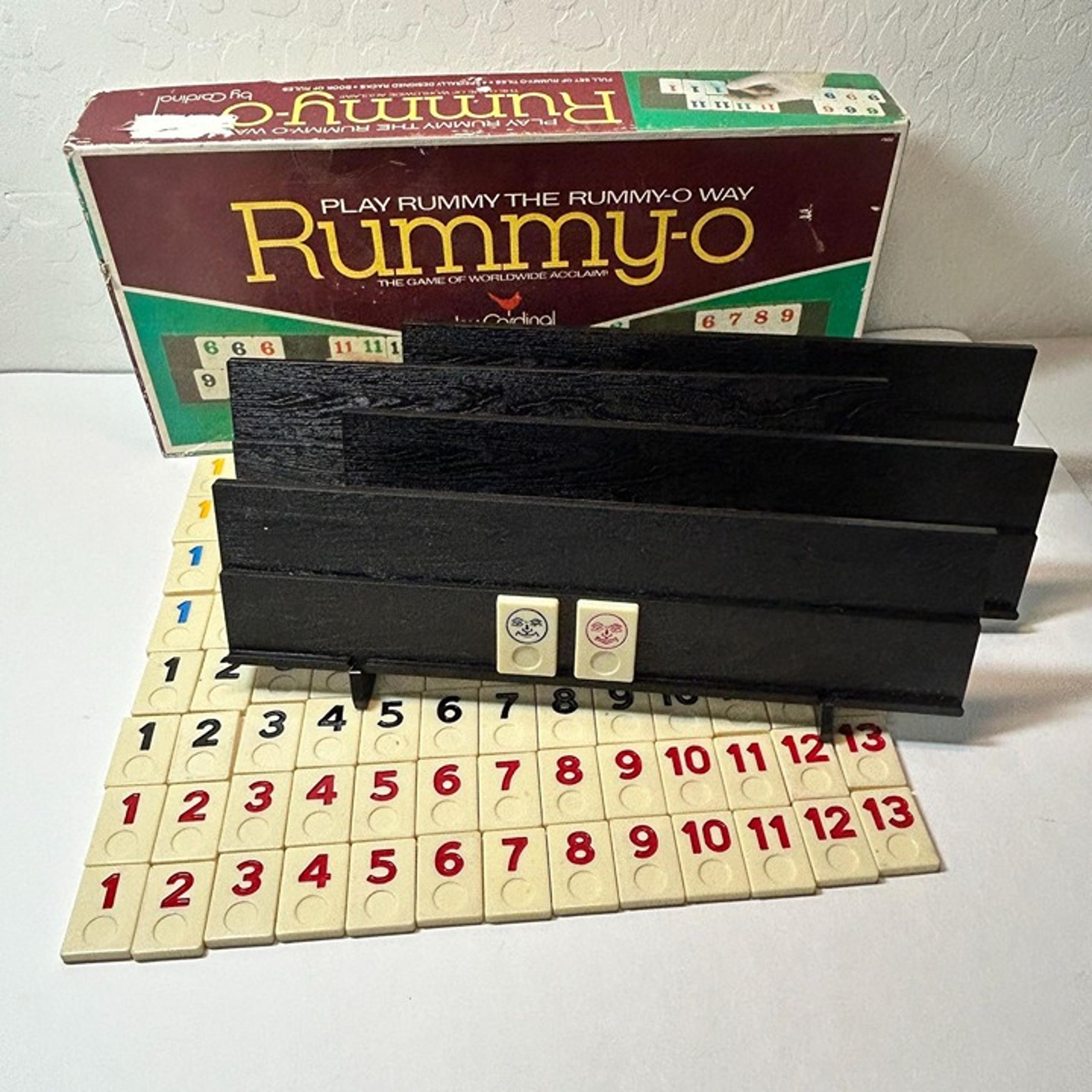 Rummy-O Cardinal Vintage Tile Game Complete