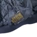 90s NORTH END Leather Sleeve Stadium Jacket L Navy Wool