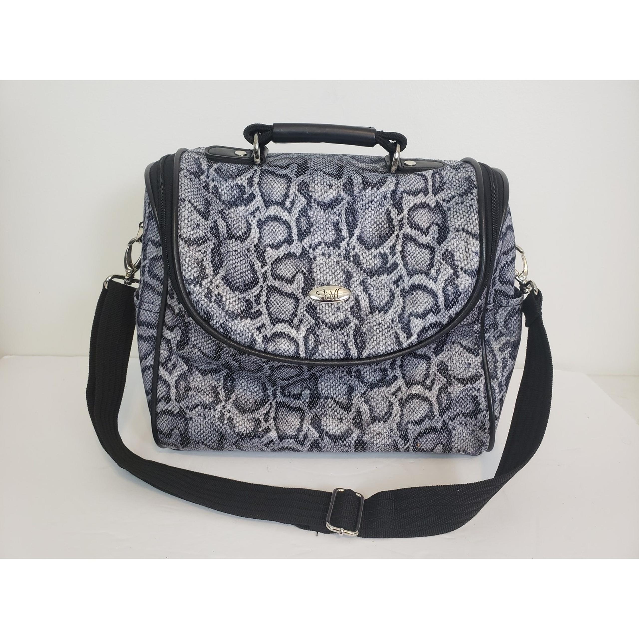 (JL) Diane Von Furstenburg Women Bag Carry-on Luggage Cosmetic Strap Handle