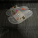 Karl Lagerfeld Thea Jelly Slide Sandal in Clear - Size 7