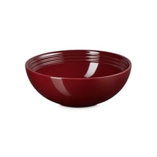 Le Creuset Stoneware Vancouver Serving Bowl,2 3/8 qt,9 3/8 in, Rhone/RubyRed NEW