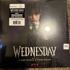 Wednesday Series Movie Vinyl Soundtrack 2 LP Blue Goth Smoky Shadow Netflix