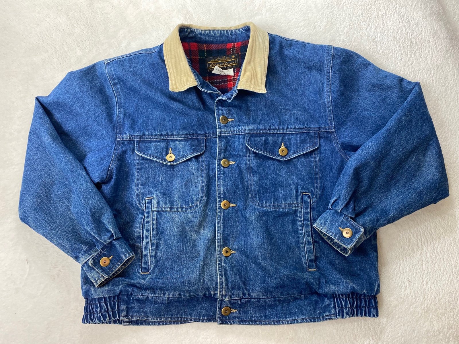 Vintage Eddie Bauer Trucker Jean Jacket
