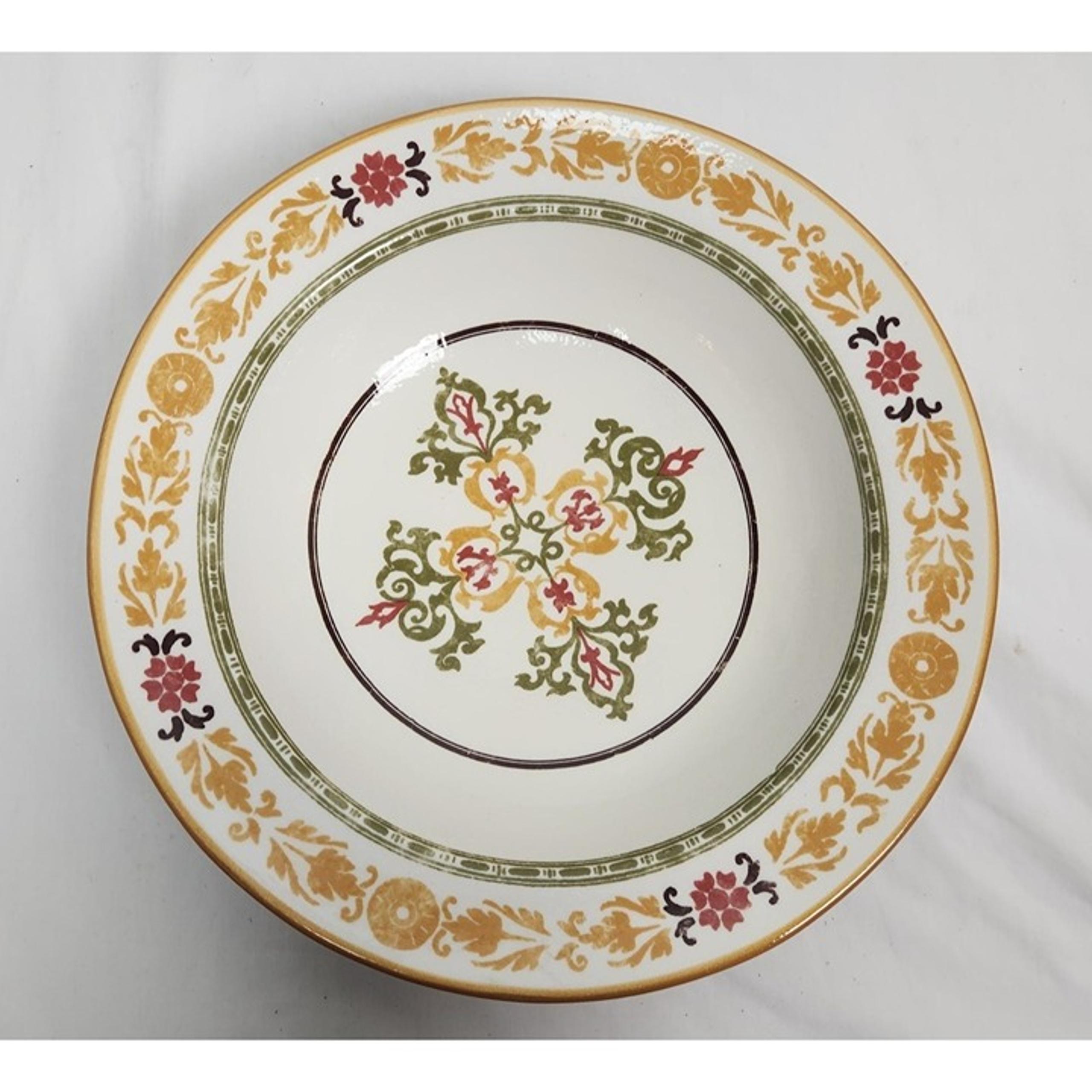 Williams - Sonoma Asolo 15" Red & Yellow Pasta Serving Bowl Made In Italy