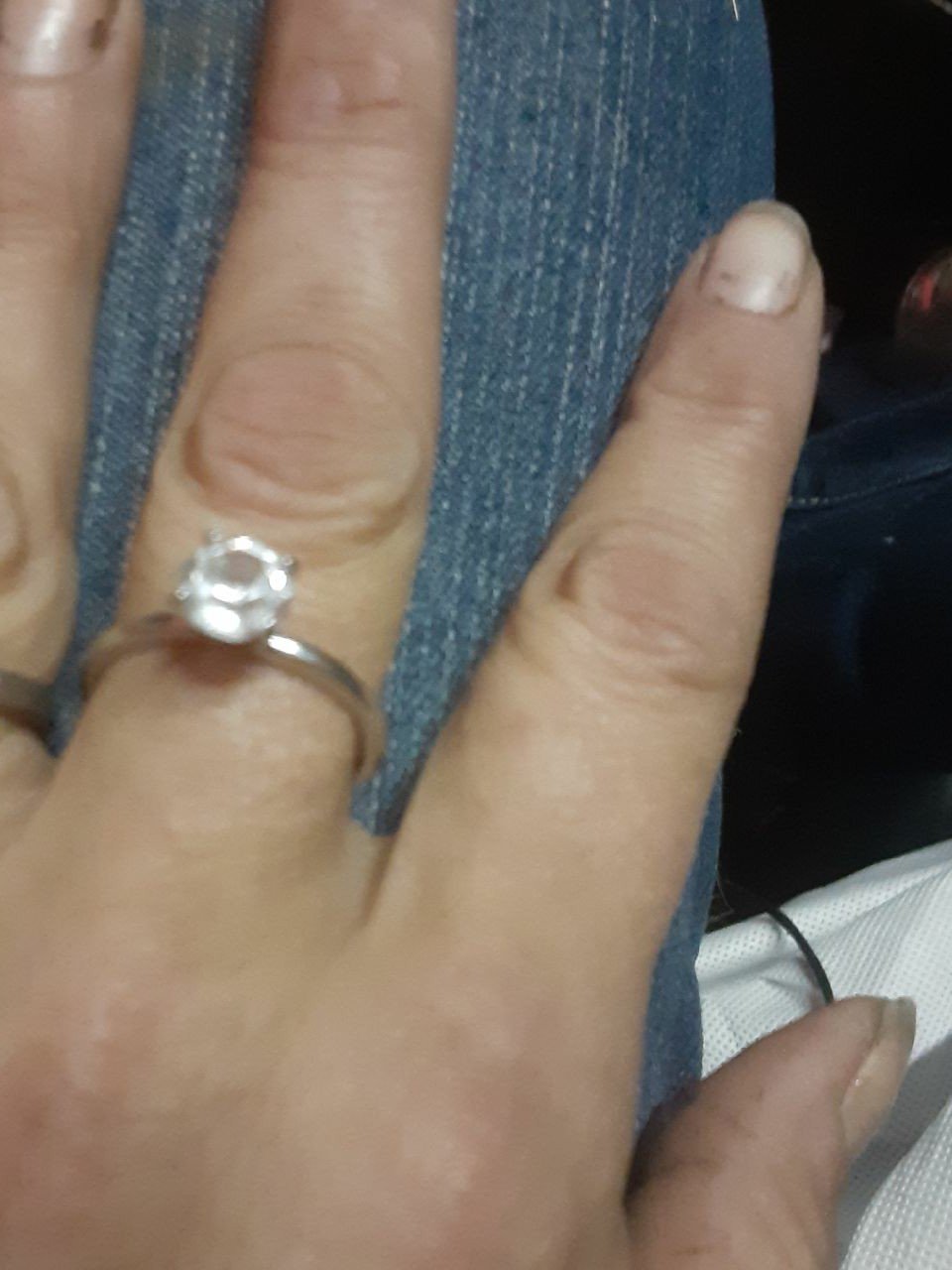 Ring platinum lab grown diamond ring vin