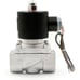 3/4 Stainless Steel Electric Solenoid Valve 24V DC N.C. Air Water Oil VITON