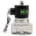 3/4 Stainless Steel Electric Solenoid Valve 24V DC N.C. Air Water Oil VITON