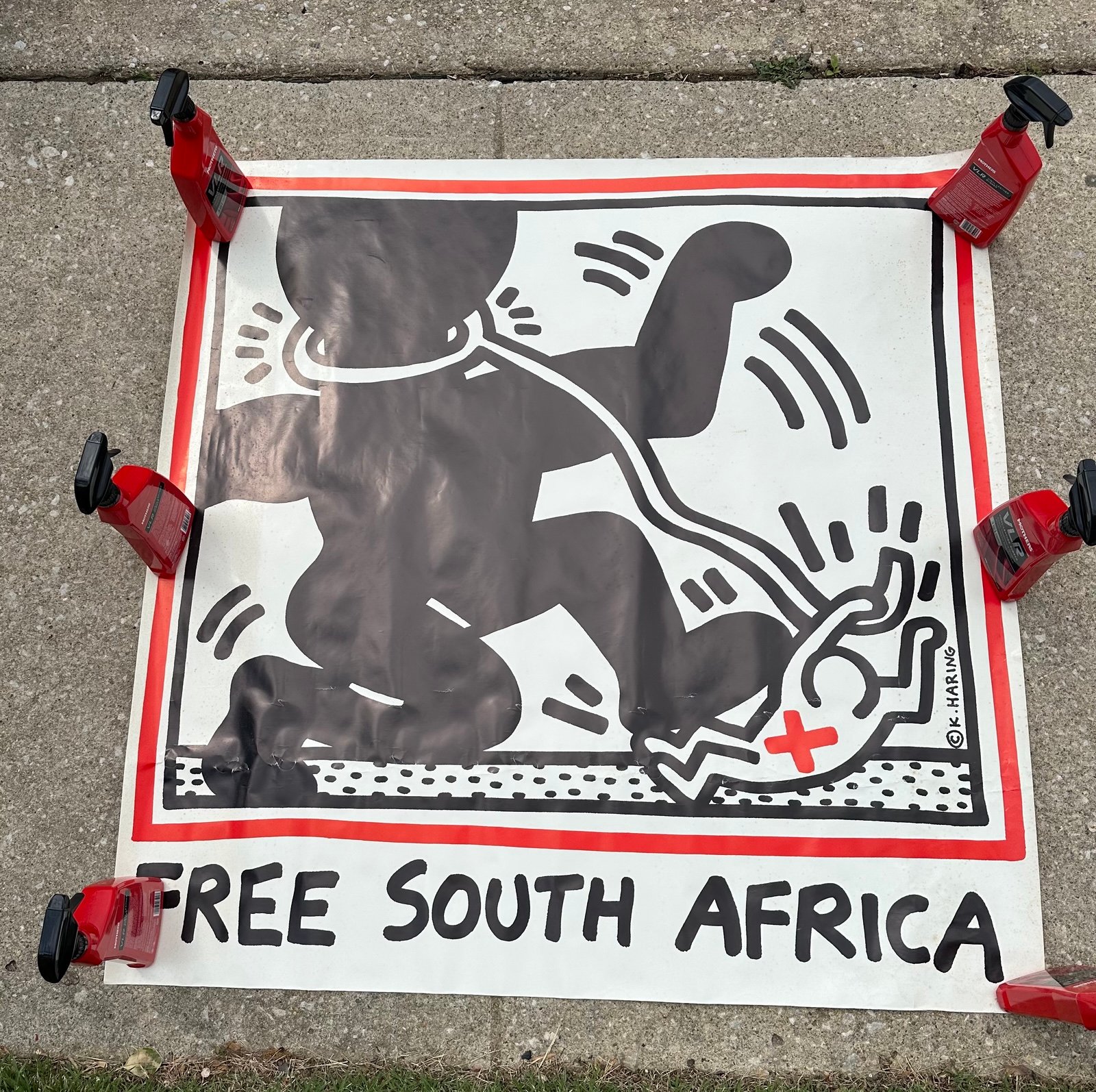 LARGE KEITH HARING POSTER FREE SOUTH AFRICA
