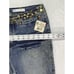 Akademiks AKDMKS Womens sz 27 cuffed royal capri Jeans Embellished sequins