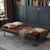 Brown Leather Futon Couch
