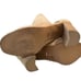 42 Gold Tan Loyalty Suede Open Toe Block Heel Booties Size 10