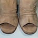 42 Gold Tan Loyalty Suede Open Toe Block Heel Booties Size 10