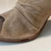 42 Gold Tan Loyalty Suede Open Toe Block Heel Booties Size 10