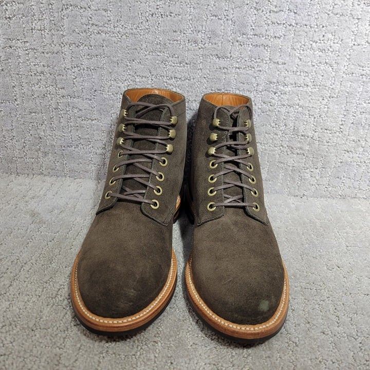Grant Stone Diesel Men's Size US 7.5 D Loden Suede Ankle Lace Up Combat Boot