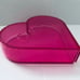 Vintage Acrylic Clinique Pink Heart Makeup Storage Case
