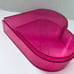 Vintage Acrylic Clinique Pink Heart Makeup Storage Case