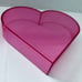 Vintage Acrylic Clinique Pink Heart Makeup Storage Case