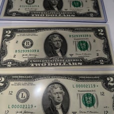 fancy serial number AND STAR NOTE