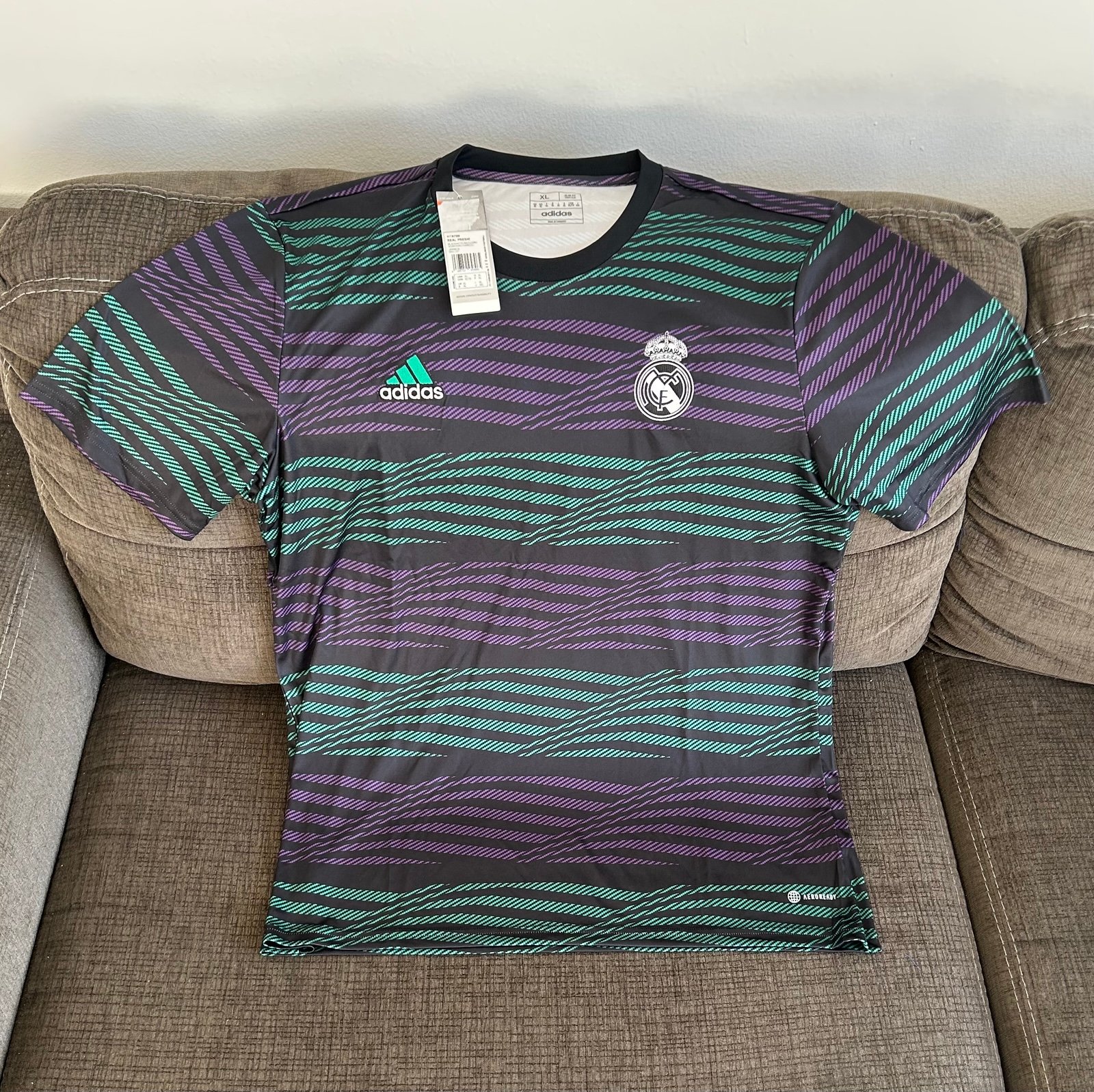 Adidas Authentic Real Madrid 2022/2023 Pre-Match Jersey HT8799 Men’s Sz: XL