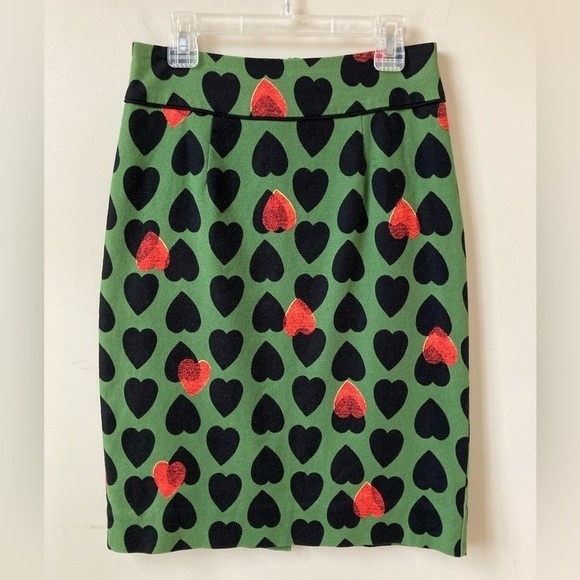 NEW Maeve Heartstamp Pencil Skirt