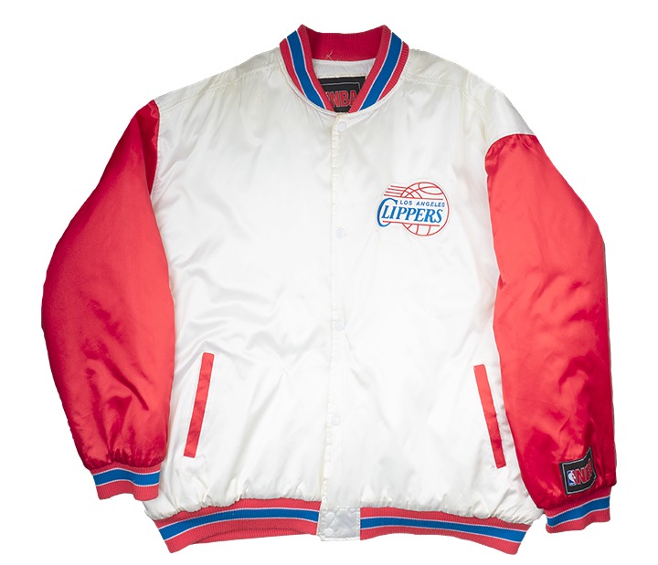 NBA Los Angeles Clippers Vintage Satin Puffer Basketball Jacket XXXL