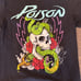 Poison Skull Snake Black T-Shirt Size XL Band 80's Metal Rock