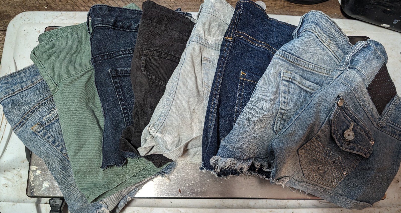 women jean shorts