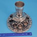 Kershi Silver Plated Kiddush Fountain - Grape Design