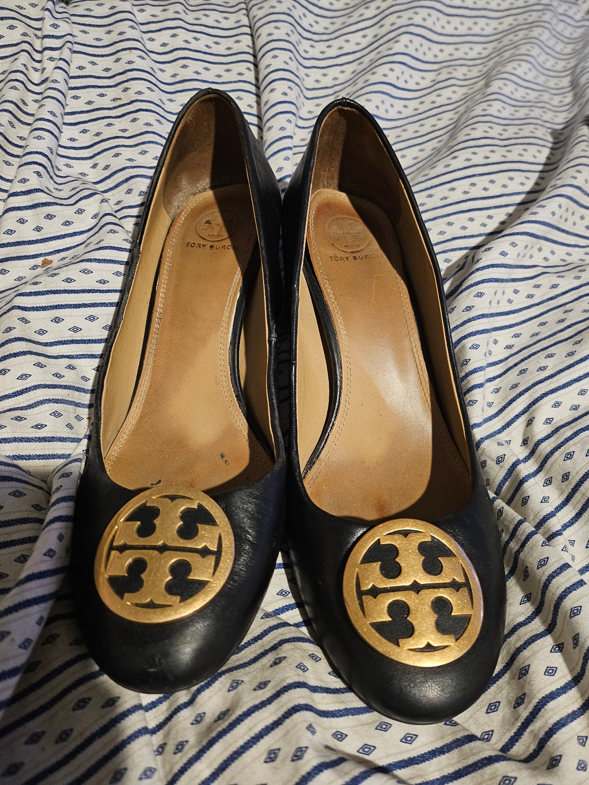 Tory Burch black leather shoes 9.5M