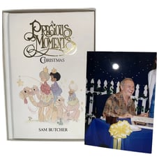 Book Precious Moments Christmas Book Signed By Sam Butcher