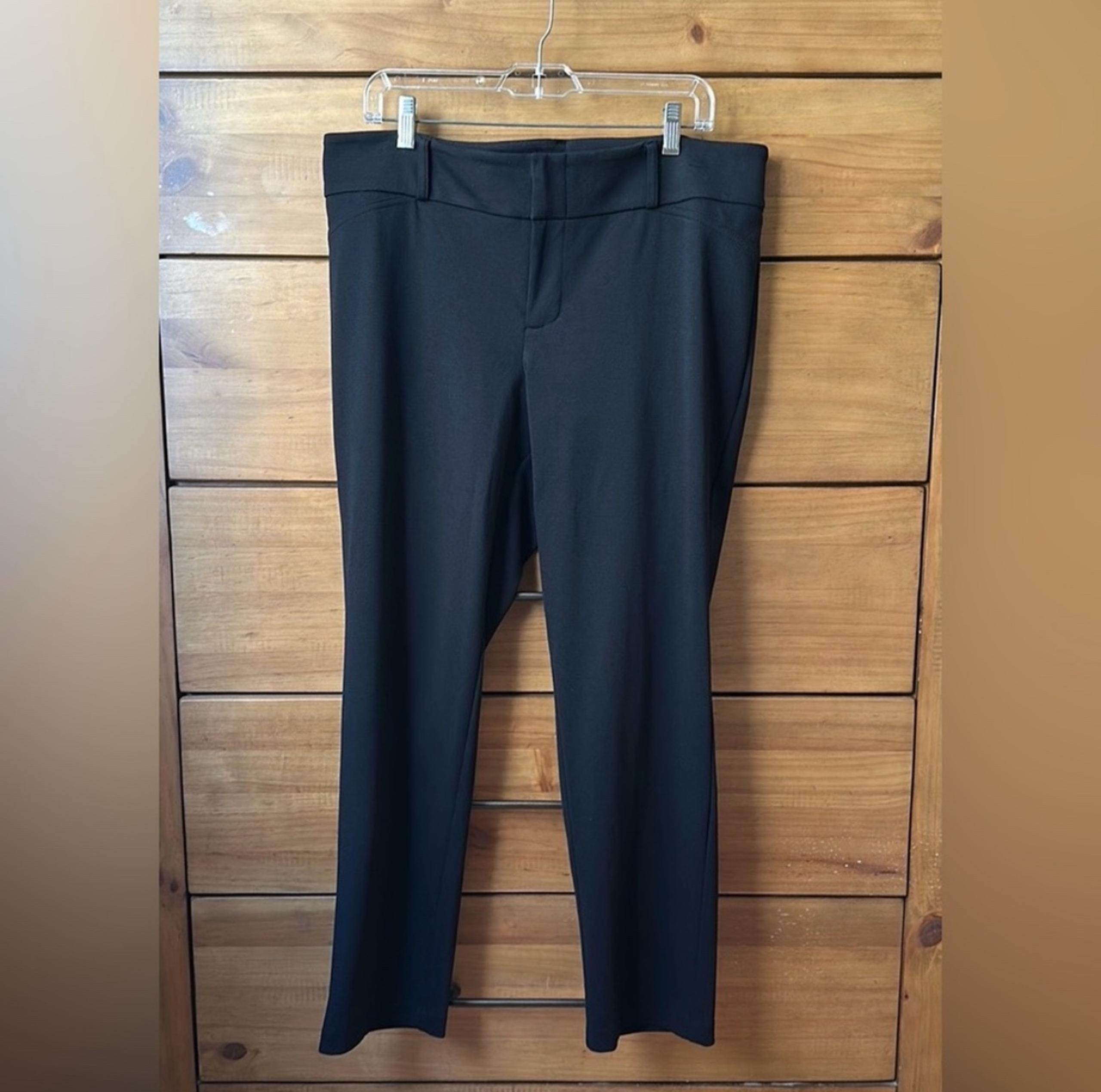 Michael Kors Black Straight Leg Ankle Pants | 14W