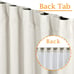 100% Blackout Natural Linen Curtains, 63 Inches Linen Textured 2 Panels
