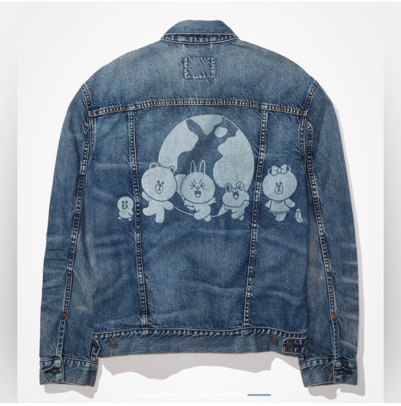 American Eagle + Line Friends Denim Trucker Jacket