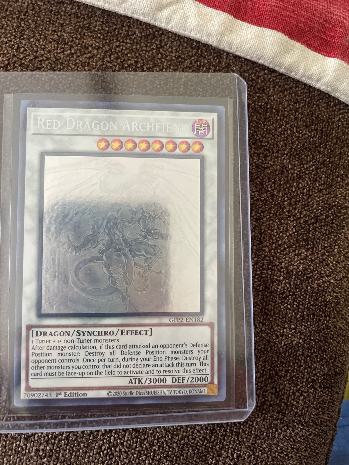 Red dragon Archfiend Yu-Gi-Oh! card ghost