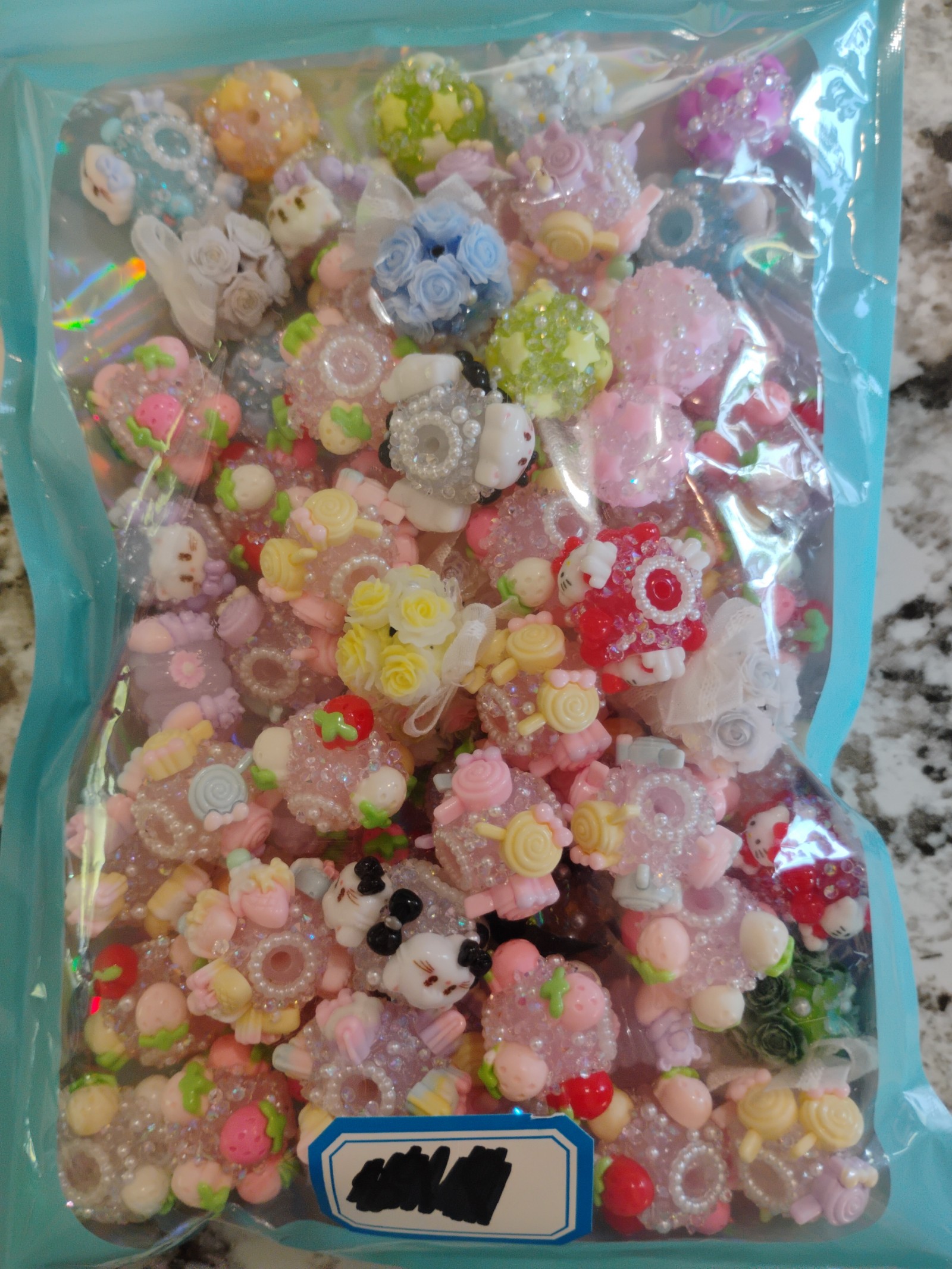 Beads lot sugar beads 71 pieces