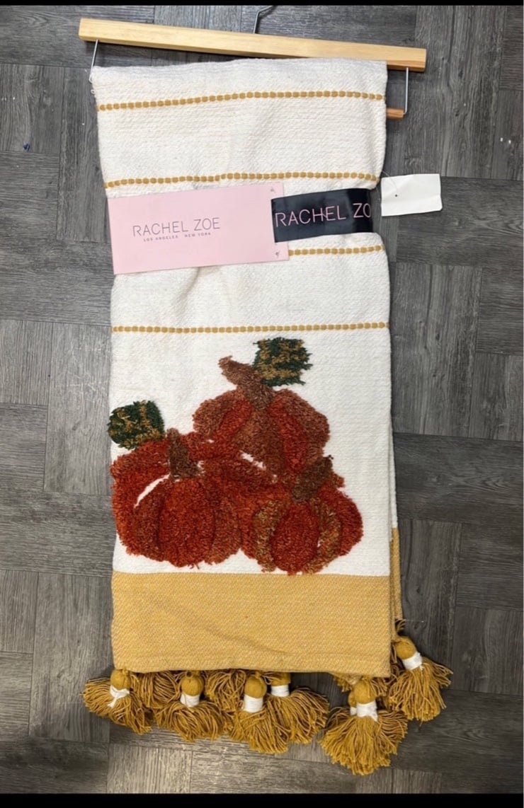 Rachel Zoe Autumn Pumpkin Throw