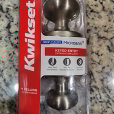 2 Kwikset Keyed Entry, Satin Nickel 400CV CP K6 V1 . Complete Lockset, Brand New