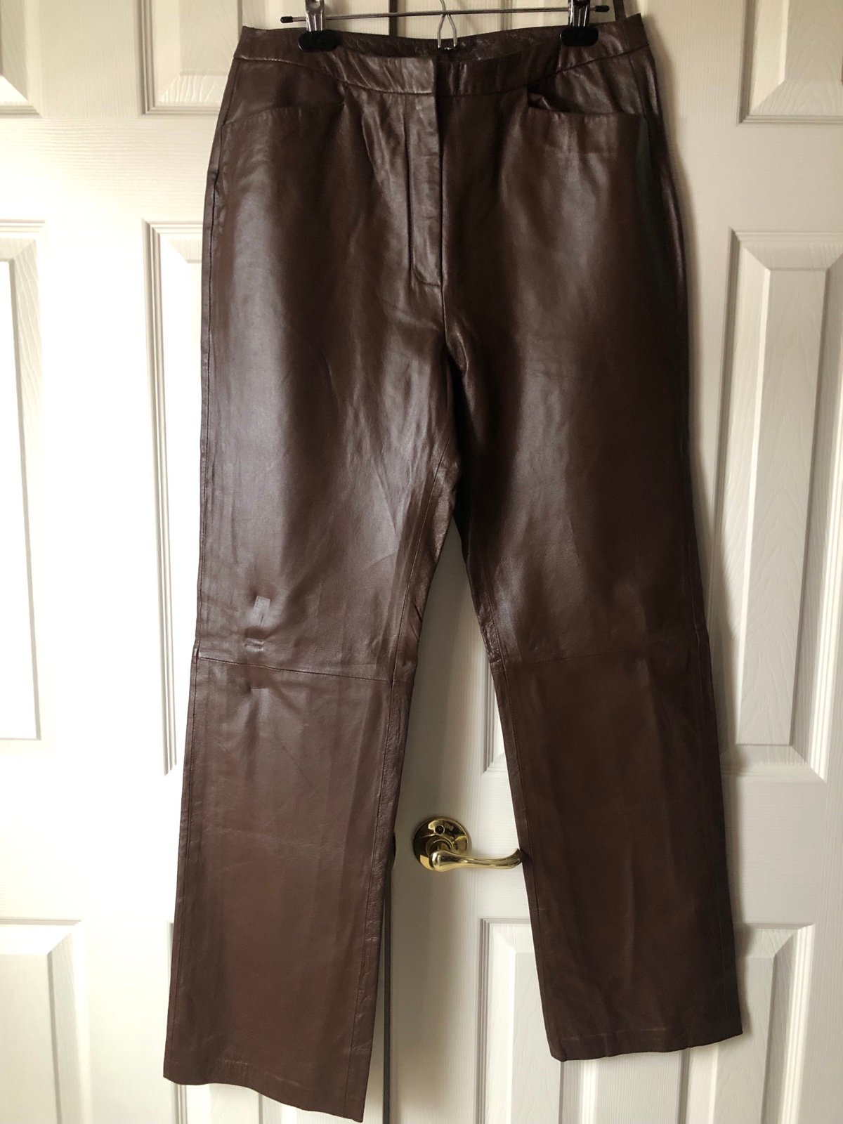 Lovely Leather Pants -Brown- Size 14T - Chadwick
