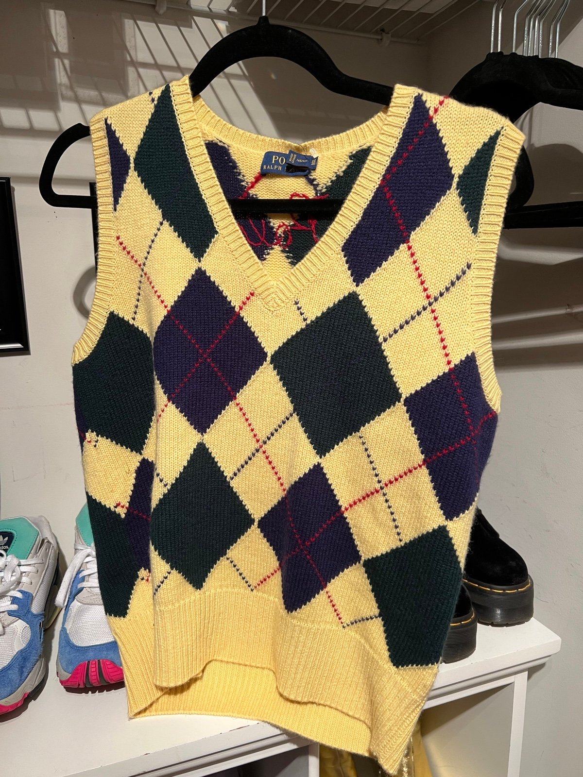 Ralph Lauren Polo Plaid Knit Vest
